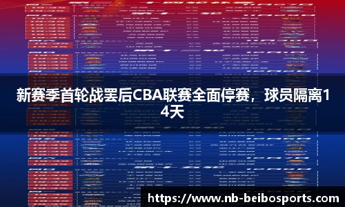 新赛季首轮战罢后CBA联赛全面停赛，球员隔离14天